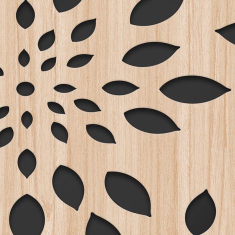 FIREWORKS - Quadro arredo LASERCUT composito Legno e PVC - Misura: 50x100 cm (1/3)