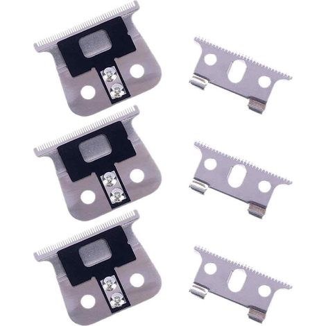 Lame De Rasoir T - Acier Carbone - Compatible Avec Tondeuse GTO GO SL SLS - 3 Pièces (1/5)
