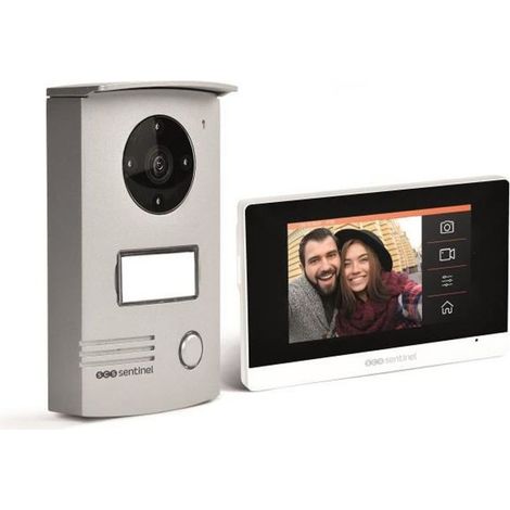 Scs Sentinel – Interphone vidéo 2 fils – Écran tactile 4.3 pouces – Caméra grand angle 120° – Protection IP55 – En applique (1/10)