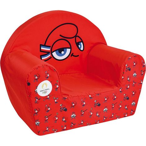 Fauteuil club rouge Mascotte Jeux Olympiques 2024 (1/3)