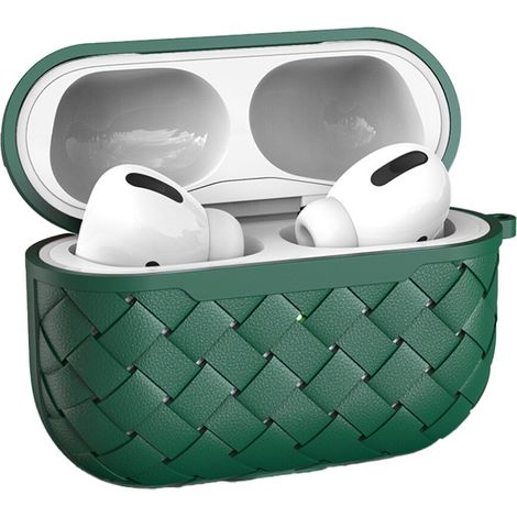 Questa custodia protettiva ultra resistente per AirPods 3 presenta un design elegante, è realizzata in vera pelle, ha un indicatore LED visibile e offre una comoda ricarica wireless. (1/2)