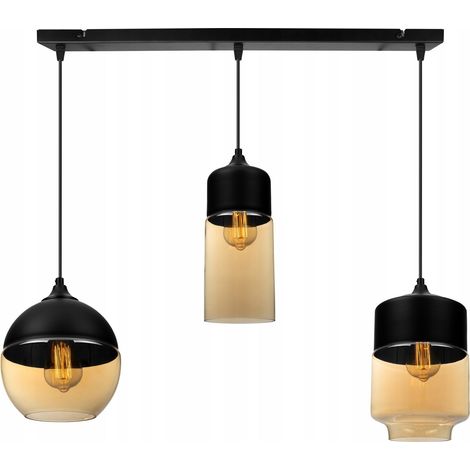 Suspension, abat-jour en verre (1/5)