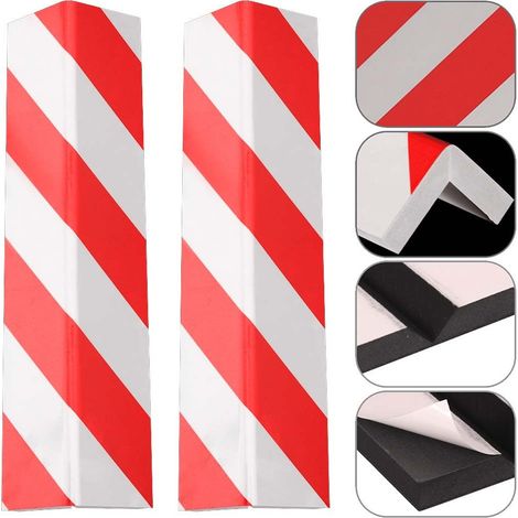 Set 2 Pannells Adesivi Antiurto For Garage Box Protection Paraurti Auto 40x15cm