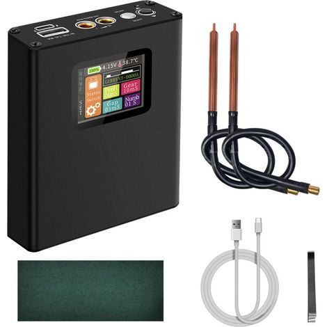 Multi-protection spot welding machine, lithium battery powered welding device, integrated welding ammeter with charging function, complete DIY kit for nickel sheet (1/5)