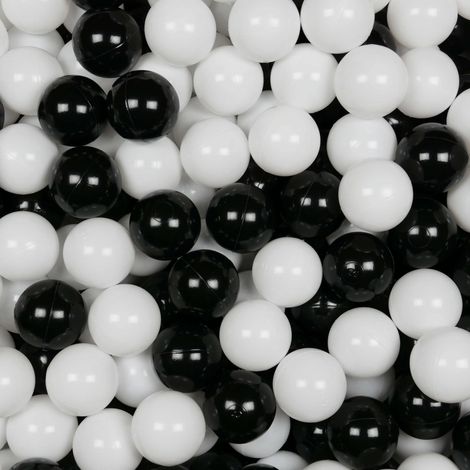 Pelotas de juguete ø7cm 200uds blanco, negro (1/3)