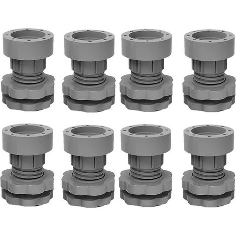 Anti-vibration patins pour machine à laver Support, réglable sèche-linge Shock et bruit Cancelling patins, lave-linge Foot patin 8 pièces (1/5)