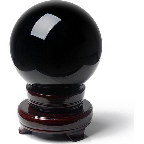 Boule En Obsidienne - Sphère Décorative En Pierre Naturelle Pour Intérieur - 3,5 cm À 9 cm - Décoration De Bureau Et Vitrine (1/5)