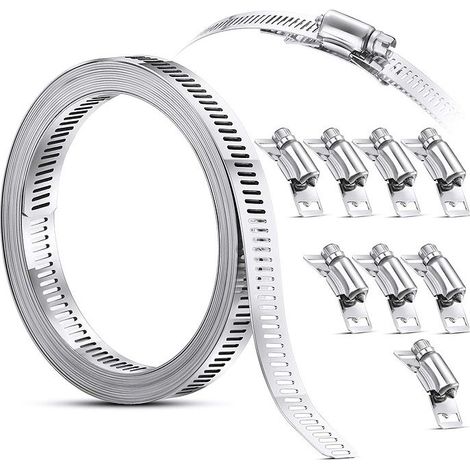 Colliers de serrage, colliers de serrage en acier inoxydable 304 Colliers de serrage réglables Colliers de serrage en acier inoxydable (1/5)