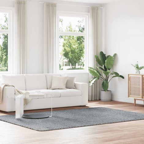 vidaXL Shaggy Rug High Pile “NAVARRA” Light Grey 200x290 cm Polyester