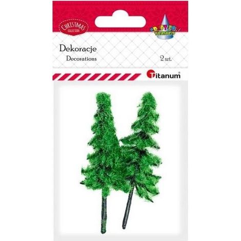 Alberi di Natale in plastica, 2 pezzi