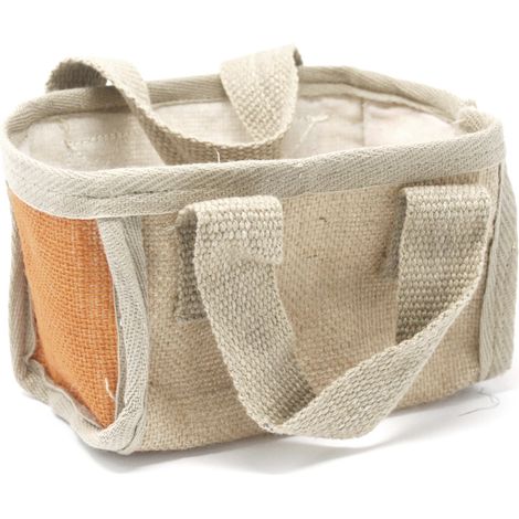 Mini Panier de Courses - 16x10x12cm - Curcuma- Vendu par 1 (1/2)