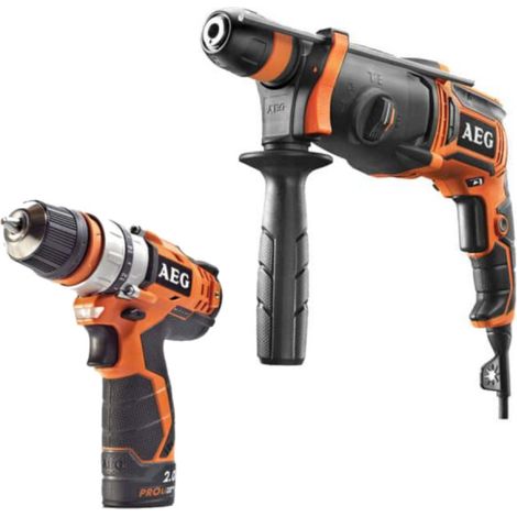 Pack AEG SDSPLUS 800W 2.4 Joules trapano a scalpello elettrico - 12V Prolitio-ionio