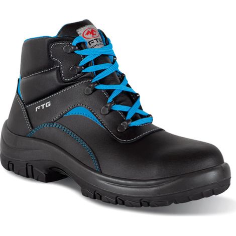 Calzado alto de seguridad FTG Kronos S3S HI CI HRO FO SR - 46 (EU) - Negro /Celeste