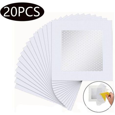 Wandreparaturflicken, selbstklebende Reparaturflicken für Sichtschutzwände, Aluminium-Reparaturflicken, Wandreparaturflicken für Gipskartonwände, 2x2 Zoll, 20 Stück (1/5)
