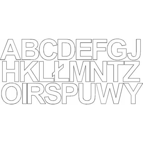 Selbstklebende Buchstabenaufkleber, 7 cm, weiß matt