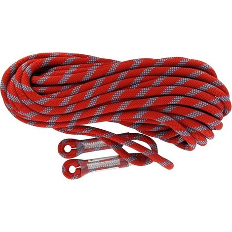 Ligne D'ancrage Vertical Flexible En Polyamide Toronnée (corde De Rappel Semi-statique). L:20m. Dia. 11mm. Resistance à La Chute
