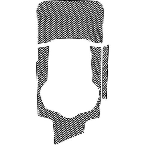 Accessoires autocollants pour panneau de levier de vitesse de console centrale en fibre de carbone (modèles 2015-2023) (1/5)