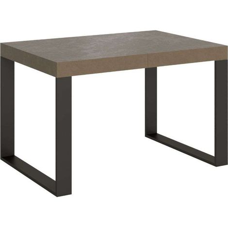Tavolo allungabile 120/380x90 cm Tecno tortora gambe antracite