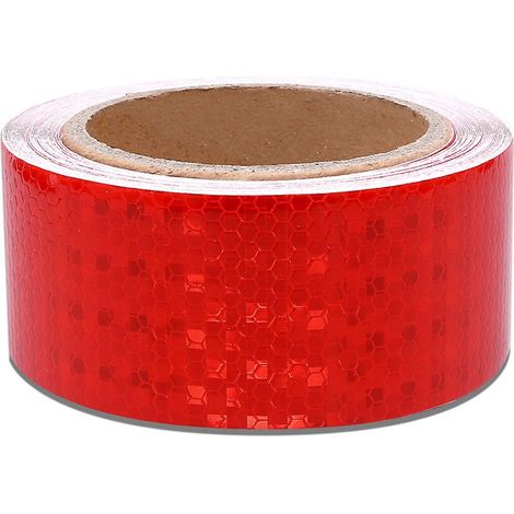 Ruban réfléchissant rouge haute visibilité - Lot de 2 rouleaux (1/5)