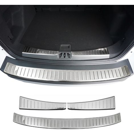 OMAC Kit Protection de Pare-Chocs arrière Compatible avec Ford Kuga 2017-2020 FL Brillant inox 3Pcs (1/5)