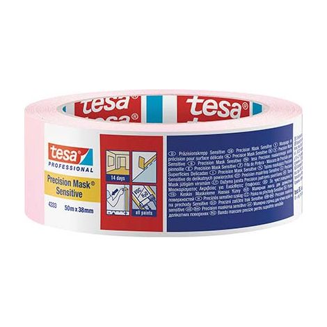 NASTRO CARTA SENSITIVE ROSA 4333 TESA - MM 38 ML 50- 4 pezzi