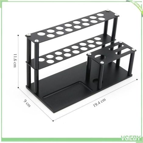 Support de rangement pour outils - FAFEICY - Outils RC - Alliage d'aluminium - Noir - 15 trous/étagère (1/5)