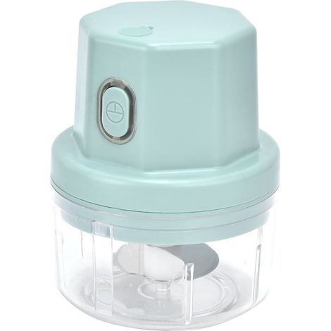 Broyeur d'aliments électrique Mini hachoir à ail Hachoir à légumes sans fil rechargeable par USB Machine à presser l'ail et les légumes pour la cuisine (1/5)
