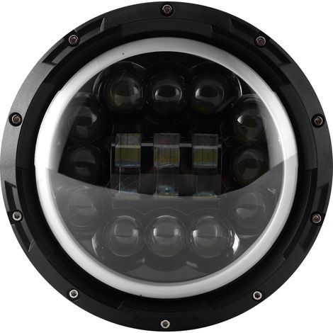 Phare de travail LED 7 pouces 90 W, étanche IP67, 6000 K, universel pour voiture et moto (1/5)