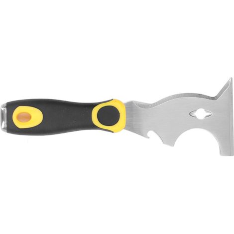 7,5 cm multifunktionaler Spachtel aus Edelstahl mit Gummigriff (1/5)