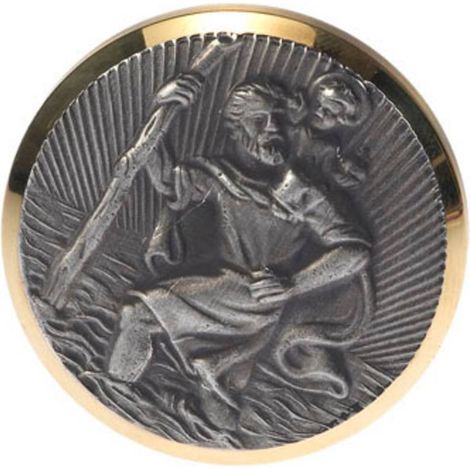 HP Autozubehör Placca di Christophorus (Ø) 43 mm Oro, Argento
