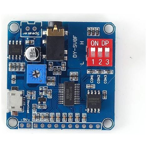 Applicable Module de lecture vocale Arduino MP3 Module UART I/O Trigger Classe D Carte d'amplificateur 5 W 8 m de mémoire SD/TF (1/5)