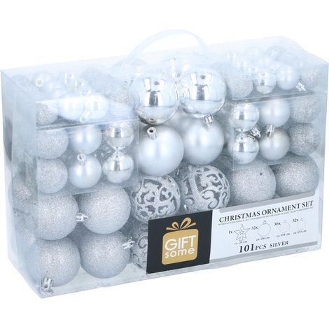 Giftsome boule de Noël Argent H23xl35xL12cm