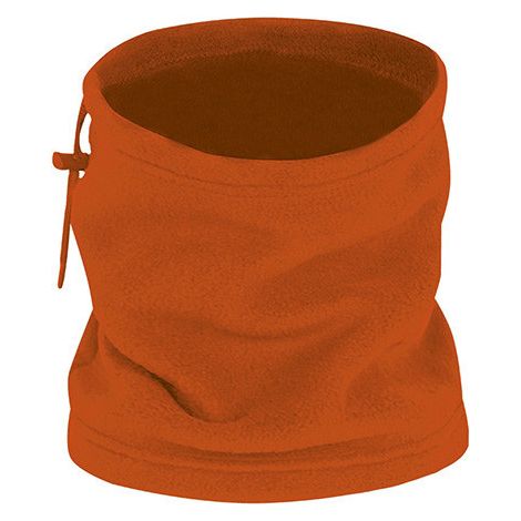 Braga de cuello y gorro polar con cordón regulador y freno, en varios colores, de tejido polar y anti-pilling ALPINE  Naranja fiesta