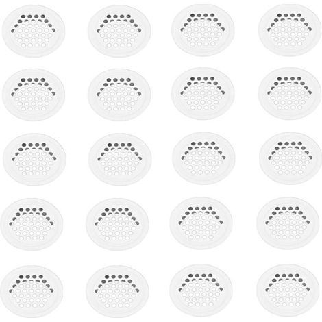 Lot de 20 grilles de ventilation rondes en acier inoxydable de 35 mm pour meubles de cuisine (1/5)