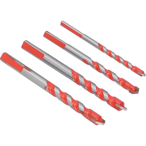 Set mit 4 Mehrzweck-Fräsern: 6 mm, 8 mm, 10 mm, 12 mm für präzises Bohren (1/5)