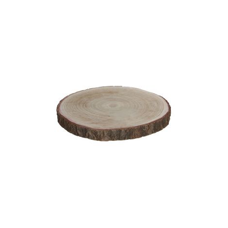 Base decorativa tronco de madera ø30 x 3 cm