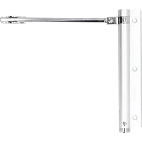 Ferme-porte en acier inoxydable à ressort simple, réglable et silencieux, facile à installer pour la maison et le bureau. (1/5)