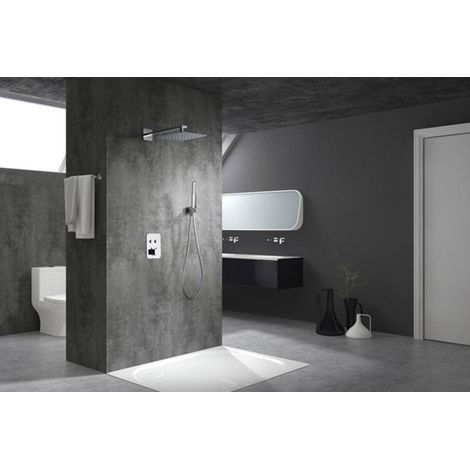 Ensemble De Douche Thermostatique Encastré Madeira Noir Mat Imex Imex Gtm021 Ng (1/5)