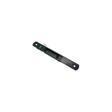 Cerradura para puerta corredera - Herrajes de cierre individuales para puertas correderas y ventanas en acero inoxidable (negro) - Crezuo