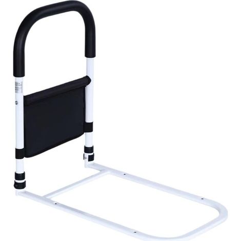 Seniors Bed Rising Assist - Metal fall protection for the elderly, adults, pregnant women, and people with disabilities - with storage bag - height adjustable, safe, and