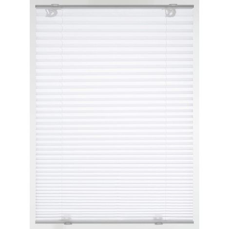 Gardinia Tenda Plissettata Solo con Ventose, Poliestere, Bianco, 40 x130 cm (1/4)
