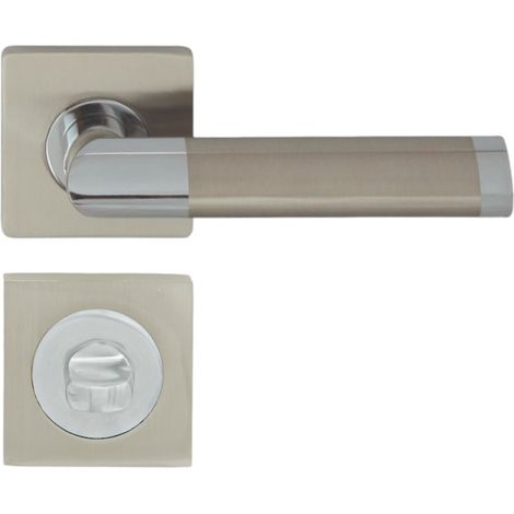 DOMINO Poignée de porte JARO QR ECO M6M9 WC Poignée avec rosace WC (1/5)