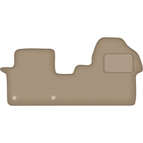 Fahrermatte aus Samt für: Citroen Jumpy III 3 Sitzreihen (ab 2018) beige (1/5)