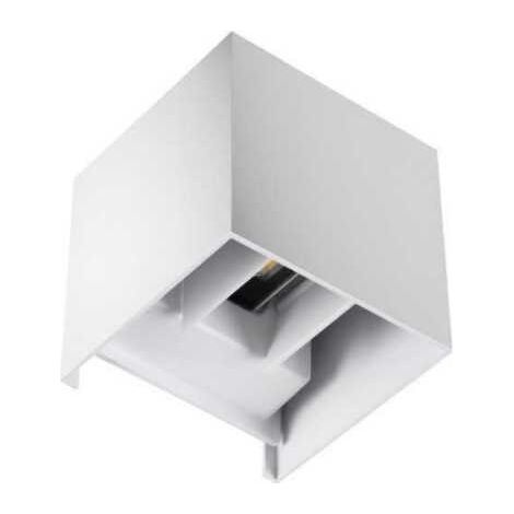 6W Lampada COB LED Cubo Applique Parete 220V Luce Biemissione 600lm Regolabile IP65 Bianco Naturale