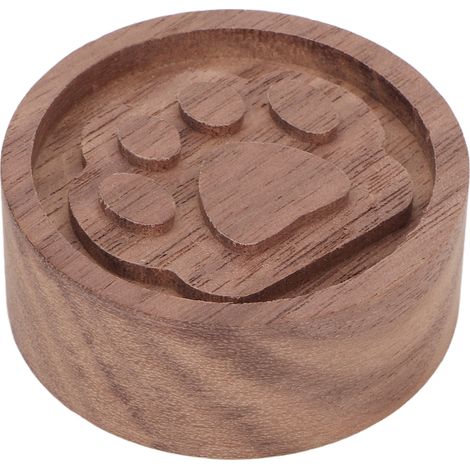Diffuseur d'huiles essentielles rond en bois, portable et compact, idéal pour la maison, la voiture ou le bureau. (1/5)