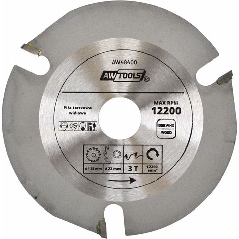 Lama per sega circolare awtools 125mmx22x3z denti carburo