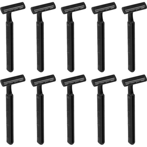10 lames de rasoir jetables en acier inoxydable pour hôtels, précises et antidérapantes (1/5)