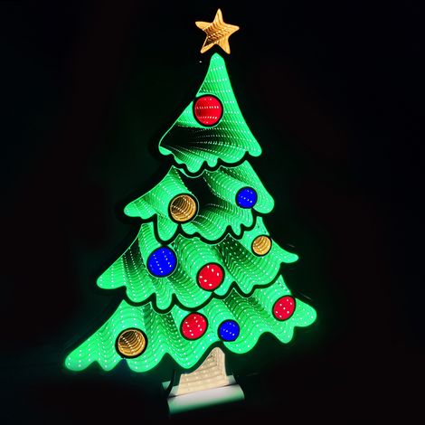 Albero di Natale Infinity 60cm Addobbo Luminoso Decorazione LED Natalizia (1/4)