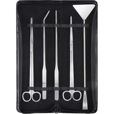 5 in 1 Aquascaping Aquarium Kit Stainless Steel Fish Tank Aquatic Plant Tools Tweezers Scissors Spatula