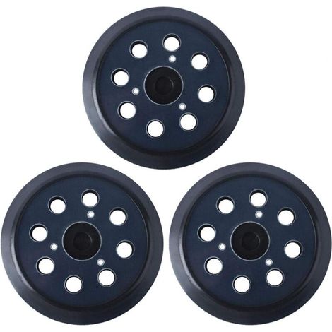 125mm Plateau de ponçage Compatible avec Makita 743081–8 Remplacer le BO5010 BO5041K– Disques de ponçage à 8 trous(3 pièces) (1/4)